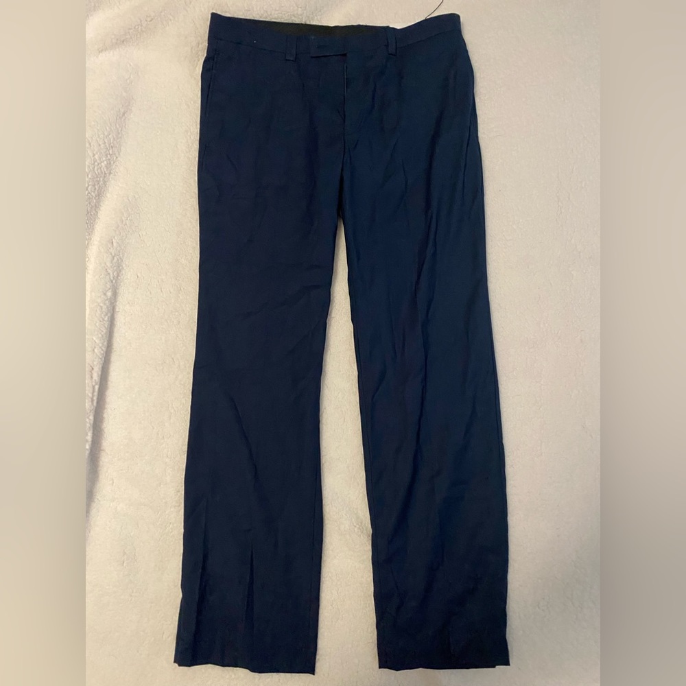 brand new calvin klein dress pants, new with tags, size 34x30, navy blue